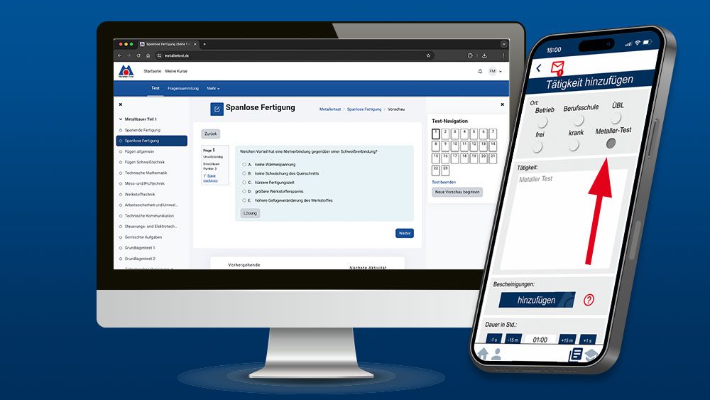 Metaller-Test+Berichtsheft_App